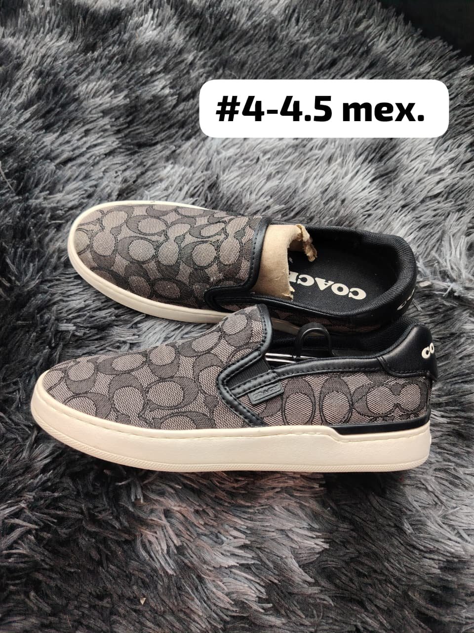 Tenis Slip On Coach #4.5 Mex - Como Nuevos