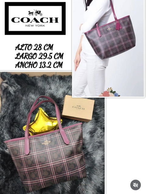 Bolsa Tote Coach Original en Buen Estado