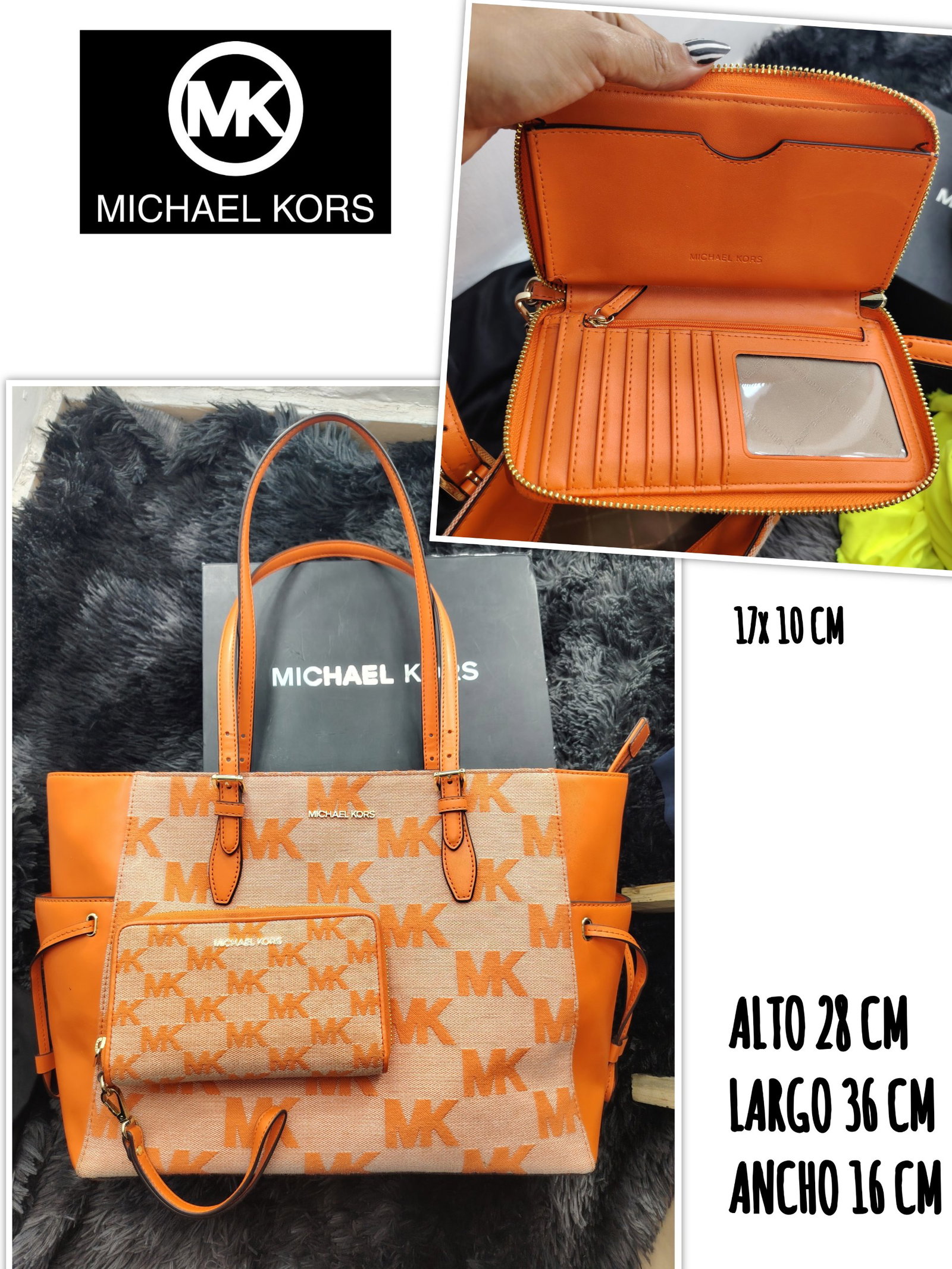 Set Bolsa Tote y Cartera Michael Kors Original
