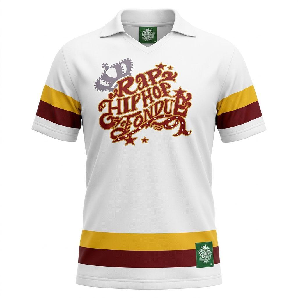 Playera vintage tipo polo marca Fondue