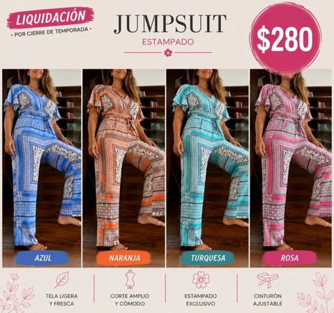Jumpsuit completo variedad de colores
