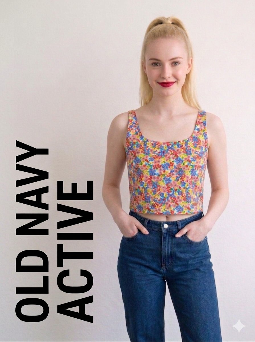 Top Old Navy Active Talla 4XL Floral