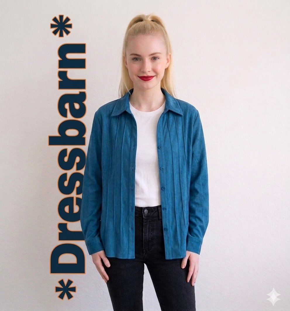 Camisa Dressbarn Talla 22/24w Verde Like New