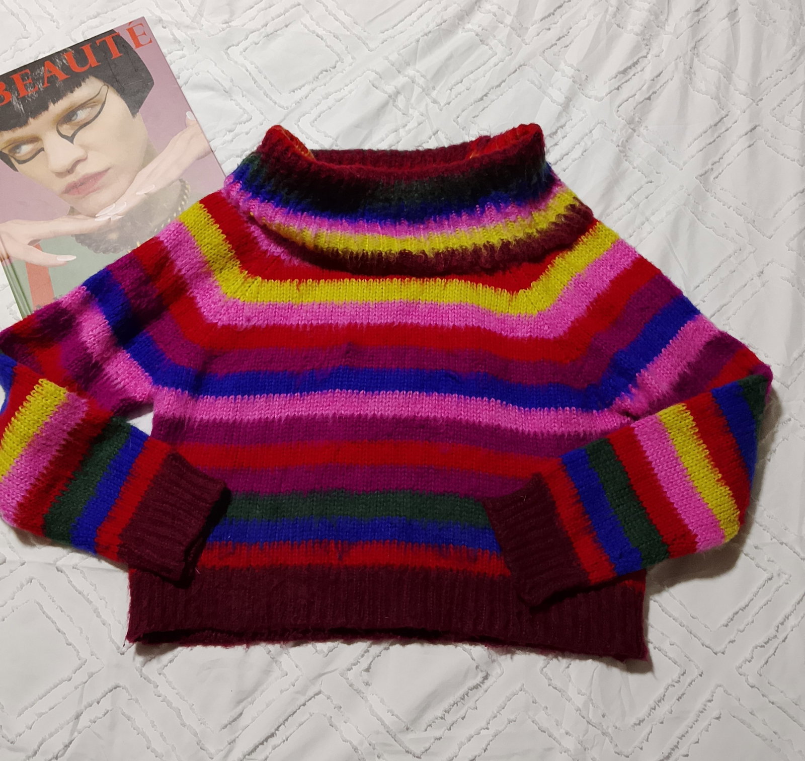 Suéter de Colores Forever 21 Talla Mediana Cuello de Tortuga