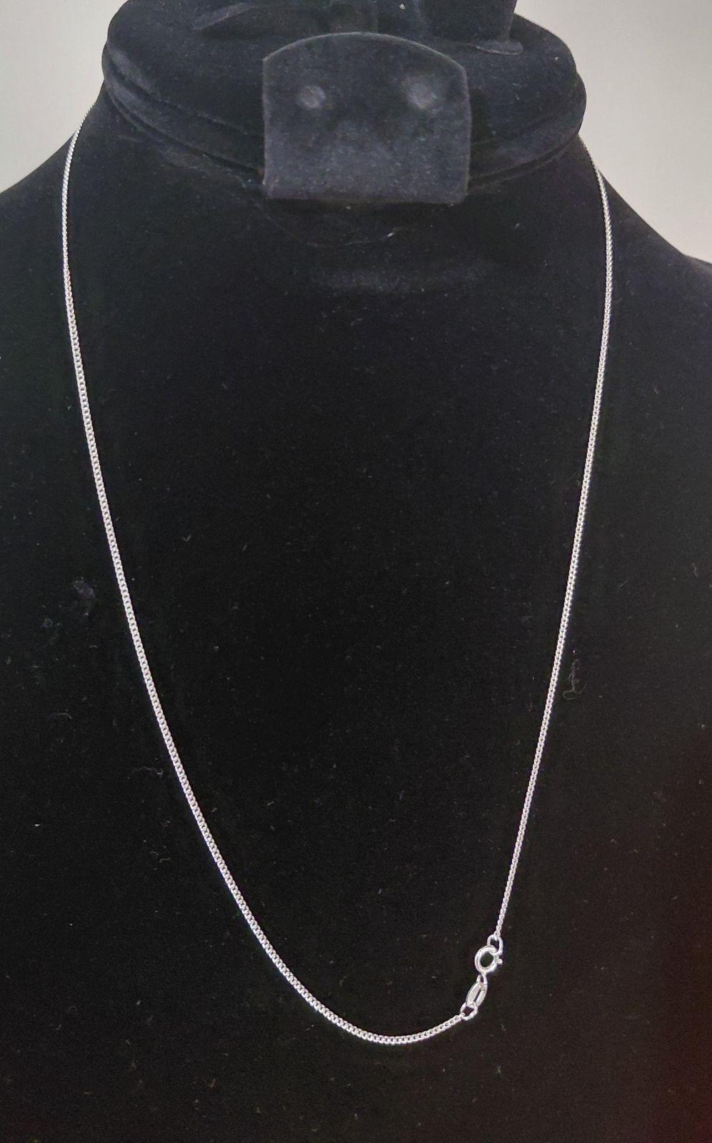 Cadena Barbada 925 Plata Ley 50cm.