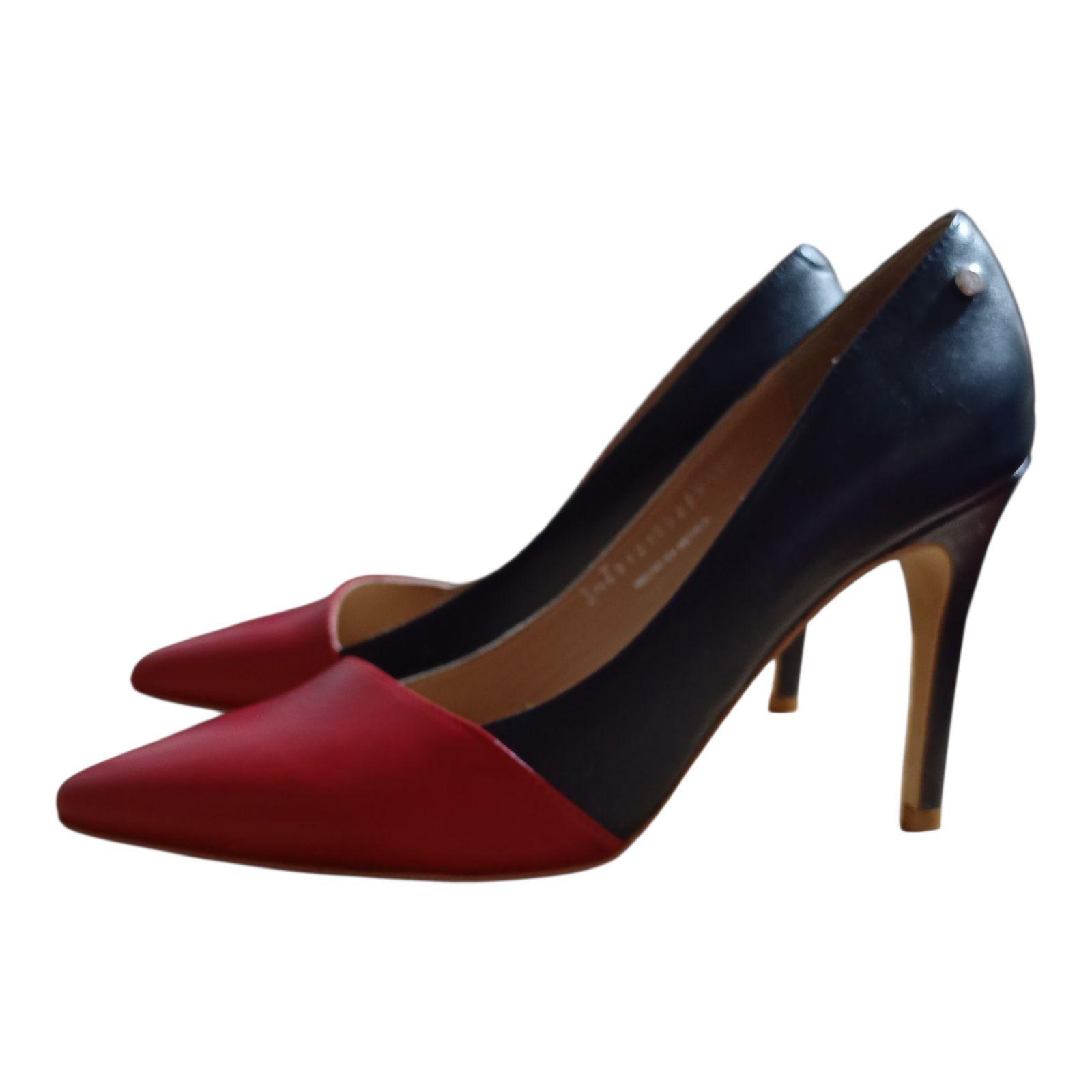 Zapatos bicolor Julio de piel, talla 23.5 cm