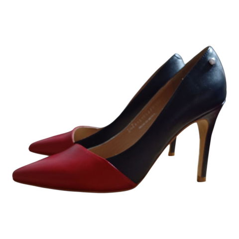 Zapatos bicolor Julio de piel, talla 23.5 cm