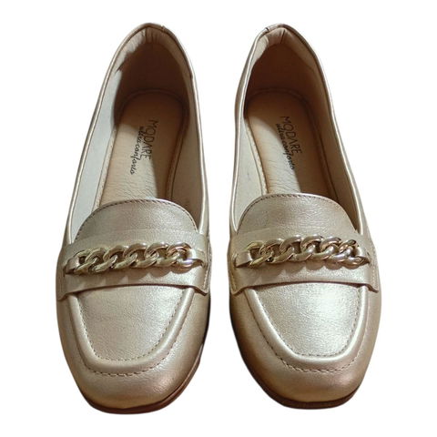 Zapatos de plataforma dorados, talla 24, super cómodos