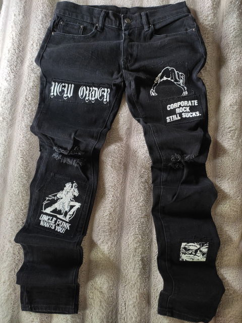 Pantalón MNML Skinny Estilo Punk - Talla 31