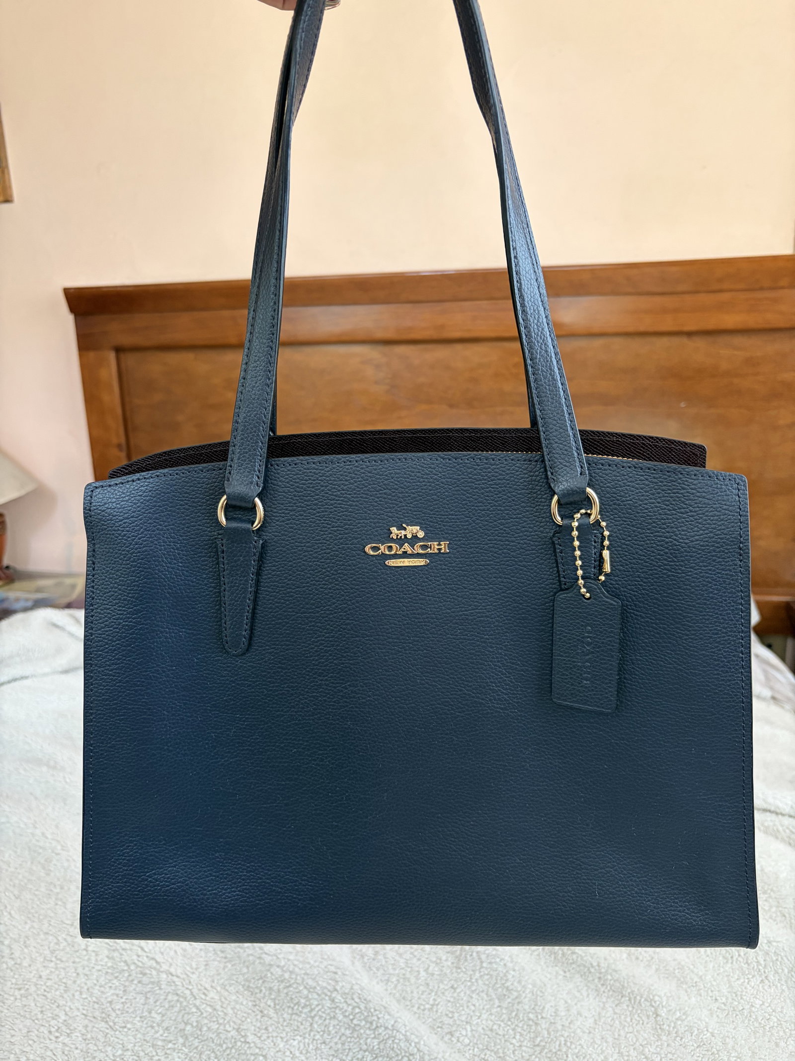 Tote Coach Carryall Azul
