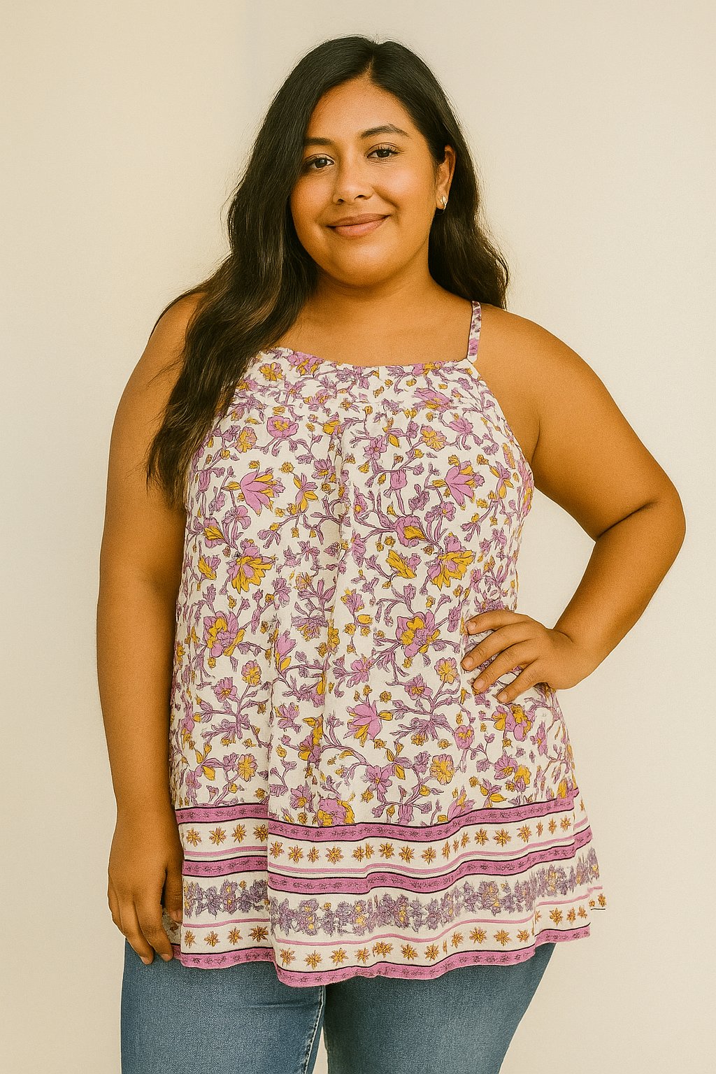 Blusa Floral de Tirantes Old Navy Talla XXL