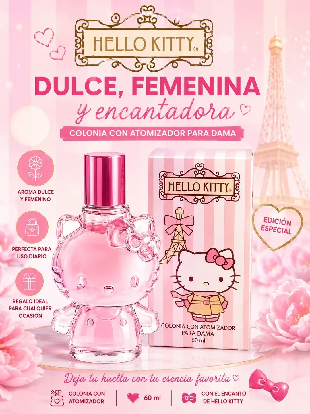 Perfume Hello Kitty 60 ML - Edición Especial