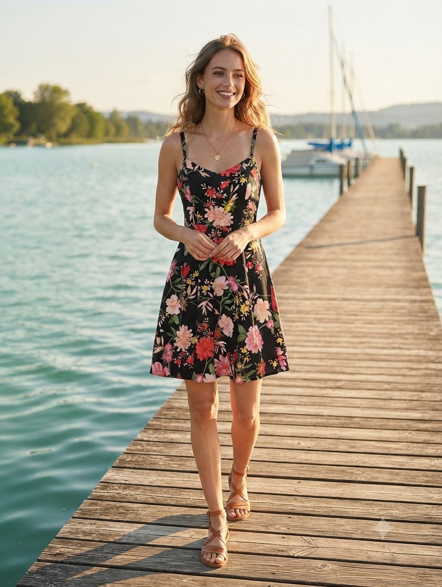 Vestido Floral Old Navy Talla S - Nuevo
