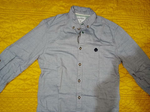Camisa gris Springfield manga larga talla XS