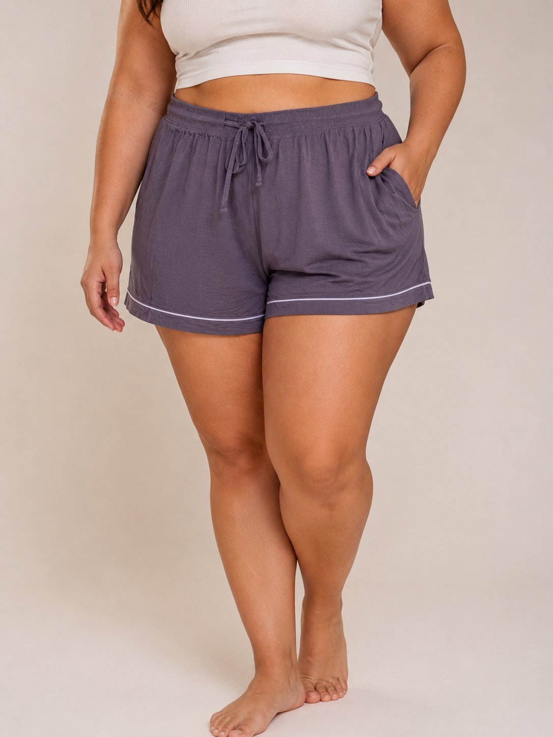 Shorts de Pijama Auden Morados Talla XXL