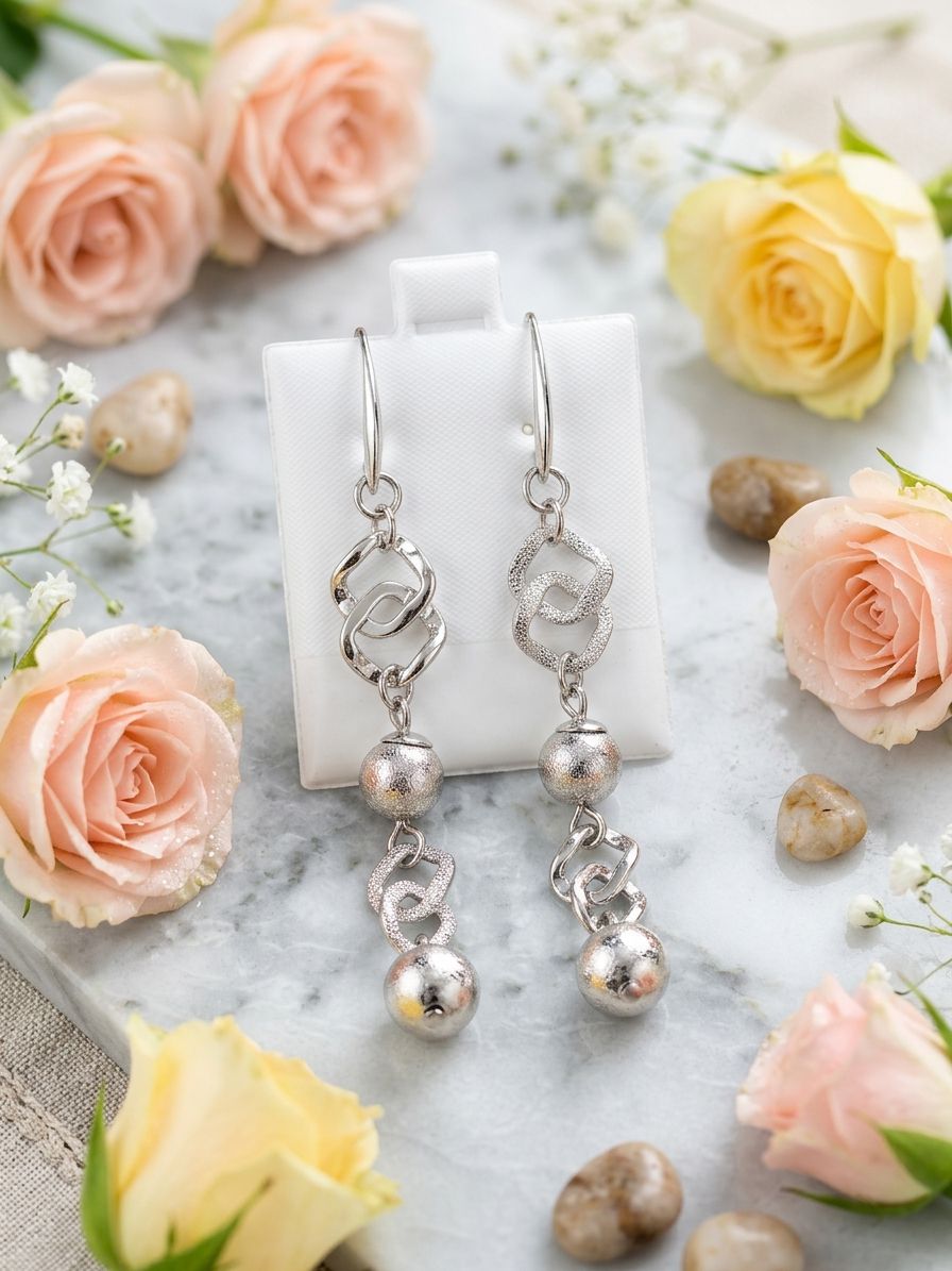 Aretes largos de cobalto marca Nice
