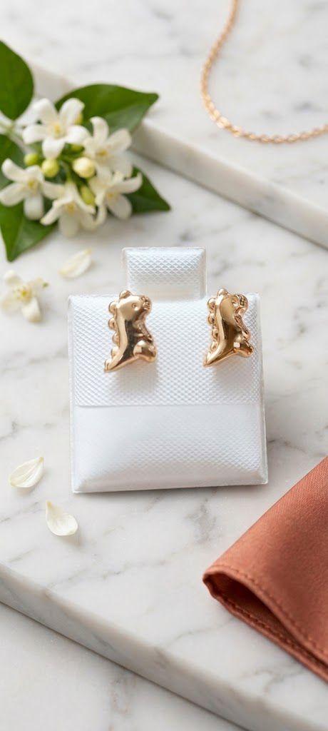 Aretes de niña en forma de dinosaurio - Nice