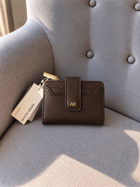 Billetera de piel marrón Anne Klein original 🇺🇸