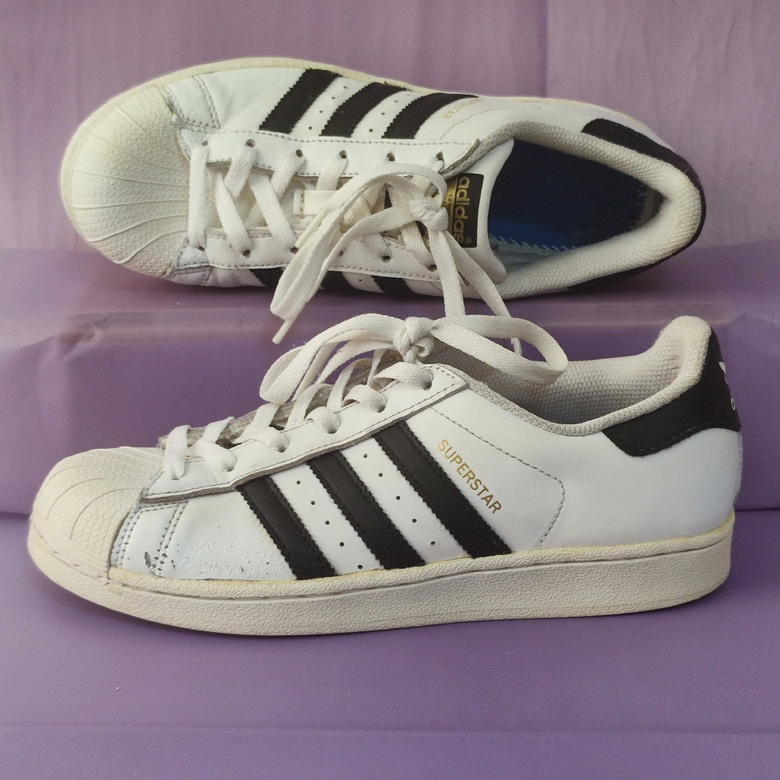Tenis Adidas Superstar Classic Unisex Talla 7US - Buen Estado