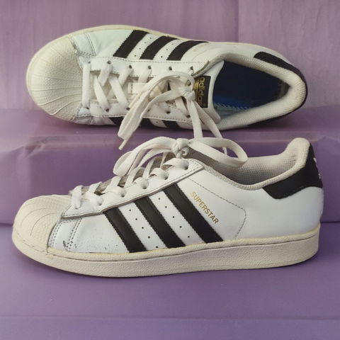 Tenis Adidas Superstar Classic Unisex Talla 7US - Buen Estado