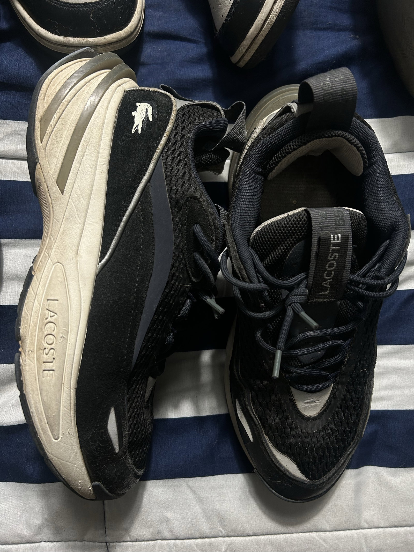 Tenis Lacoste en mal estado, talla 7mx 