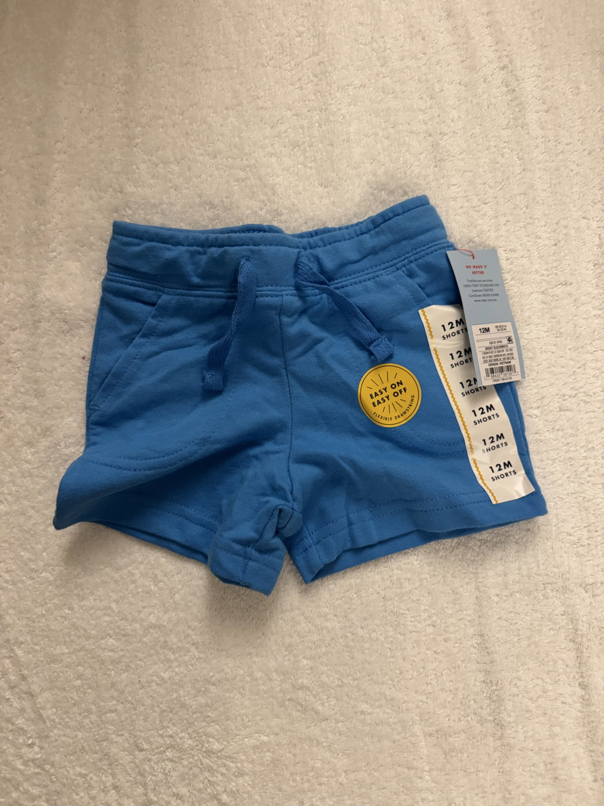 Short de niño color azul Cat & Jack talla 12-18 meses nuevo