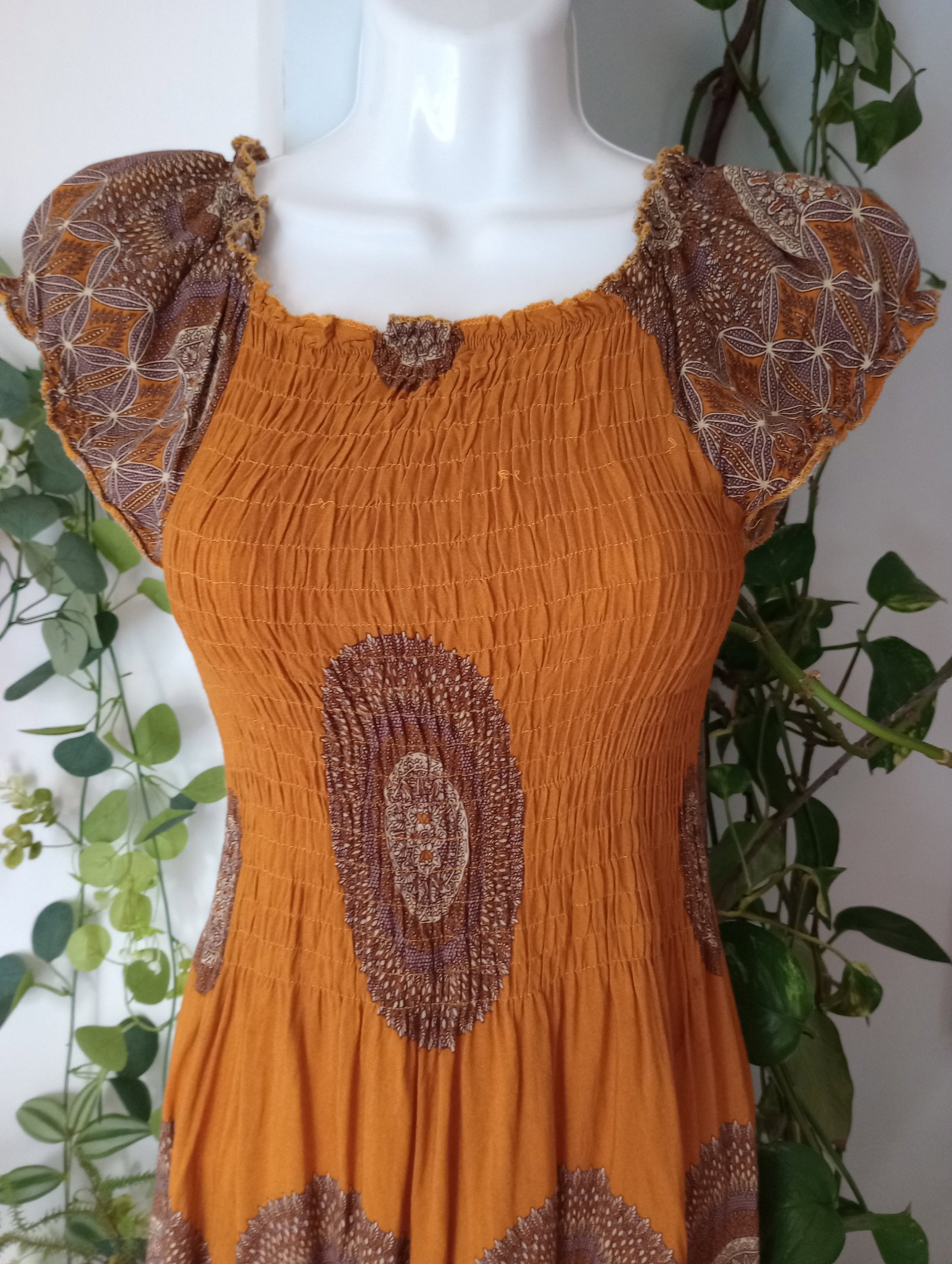 Vestido Boho Orchid Talla Chica - Elástico en Torso
