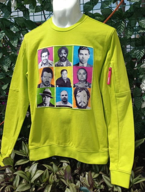 Sudadera Roku Crime Lords Verde Neón Talla Chica