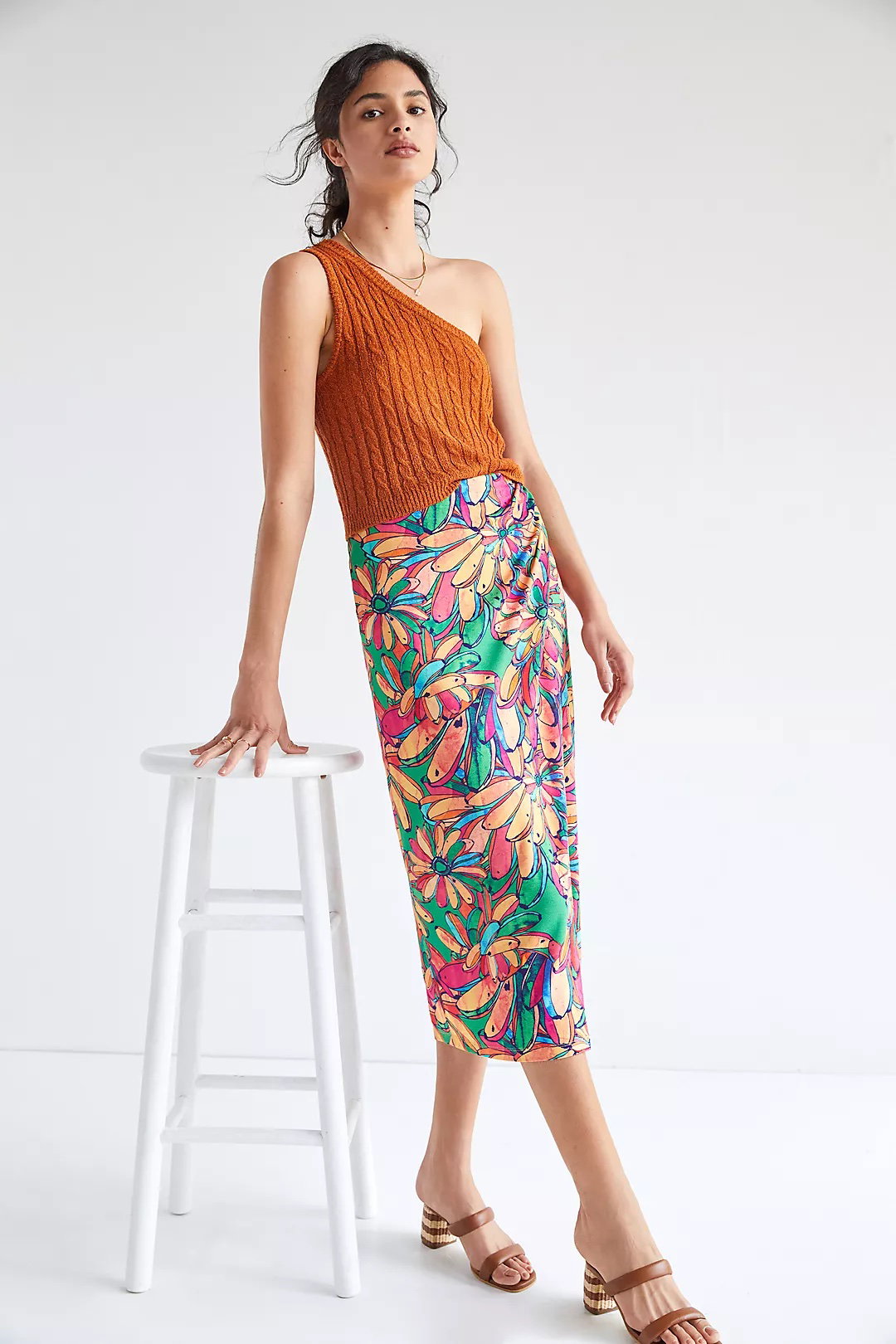 Falda Farm Rio con Print de Plátanos - Talla M