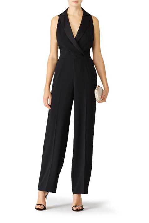 Jumpsuit Trina Turk negro con brillos