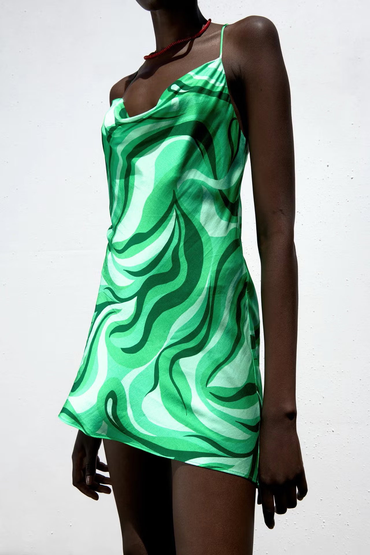 Vestido Verde Zara Talla S