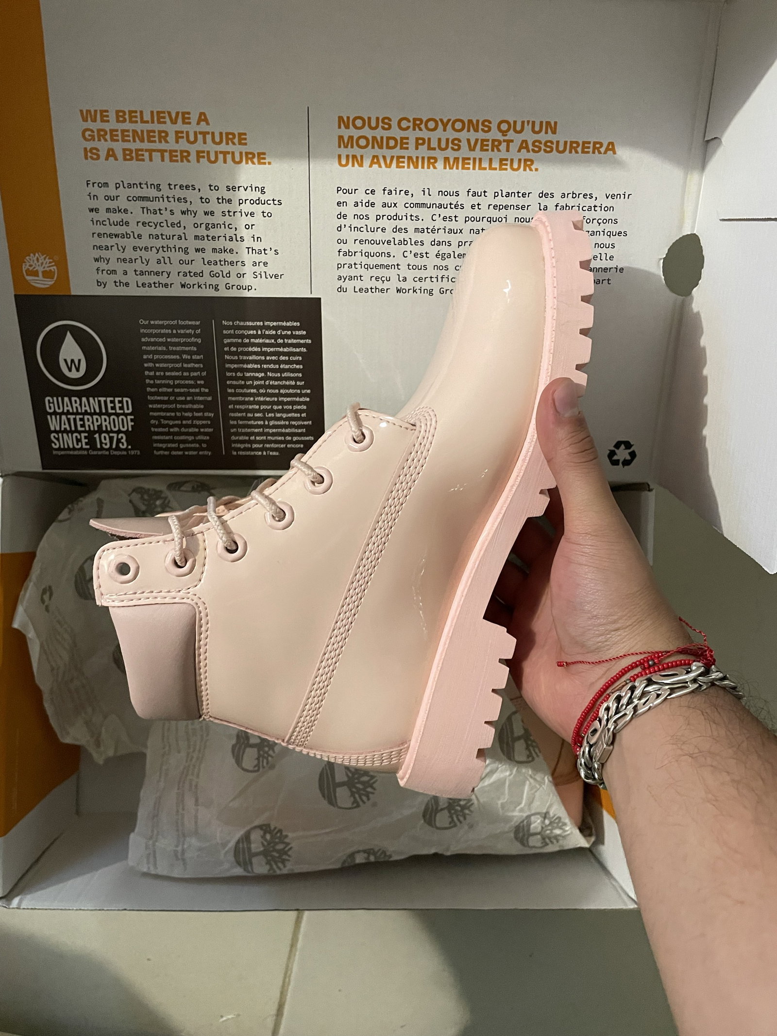 Botas Timberland Rosas 22.5cm Nuevas
