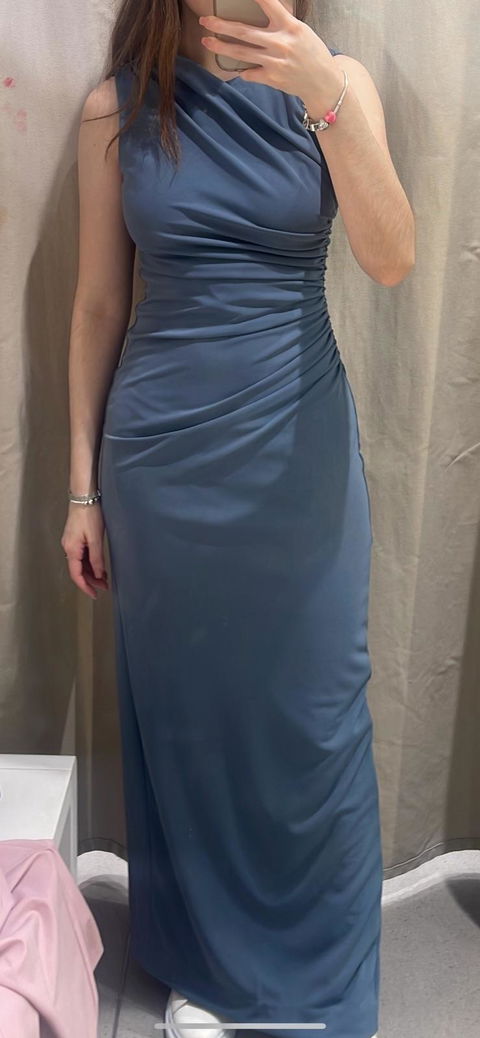 Vestido drapeado Zara