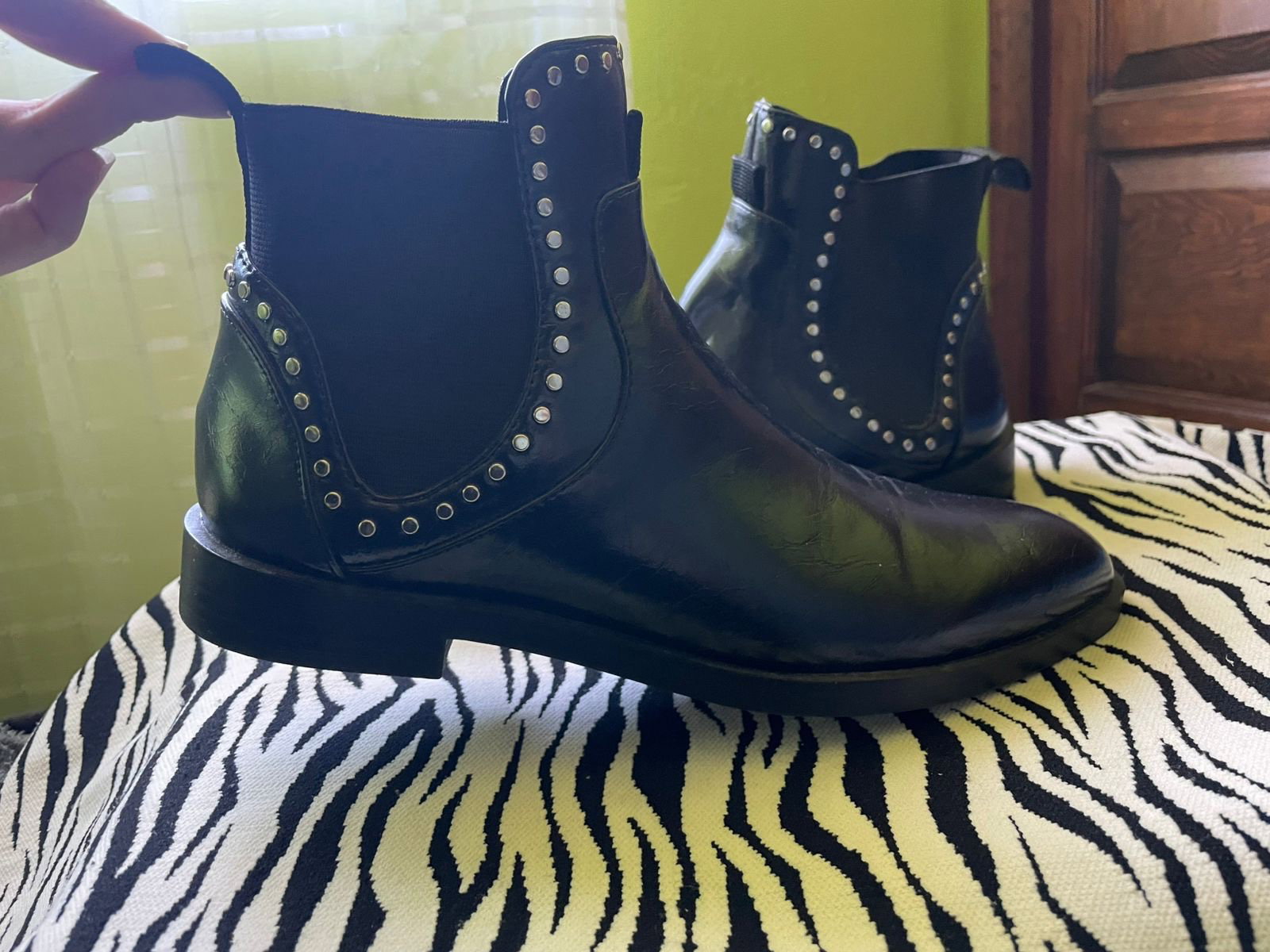 Botines Zara Estoperoles Talla 36 en Buen Estado