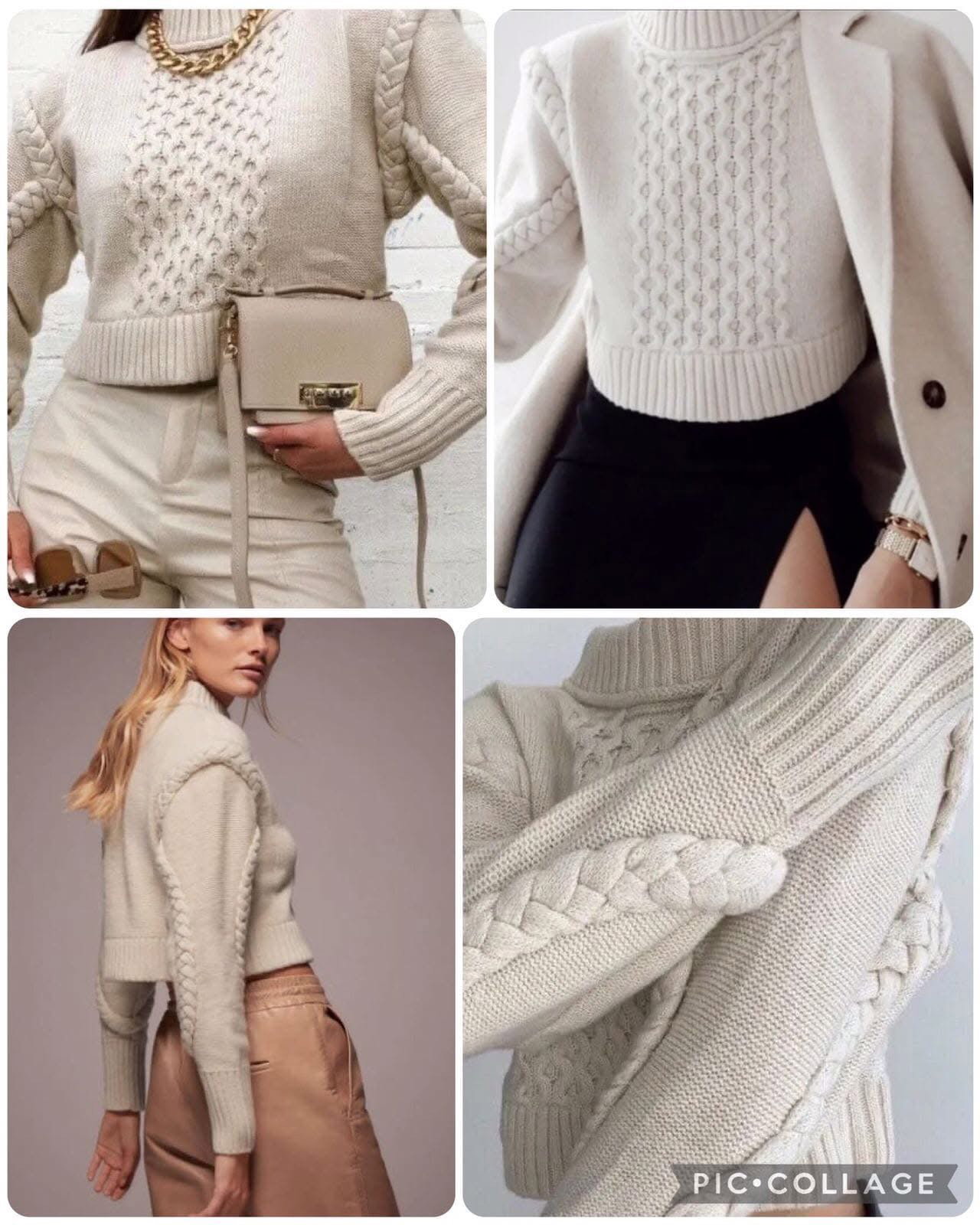 Suéter Crop Zara Talla S 