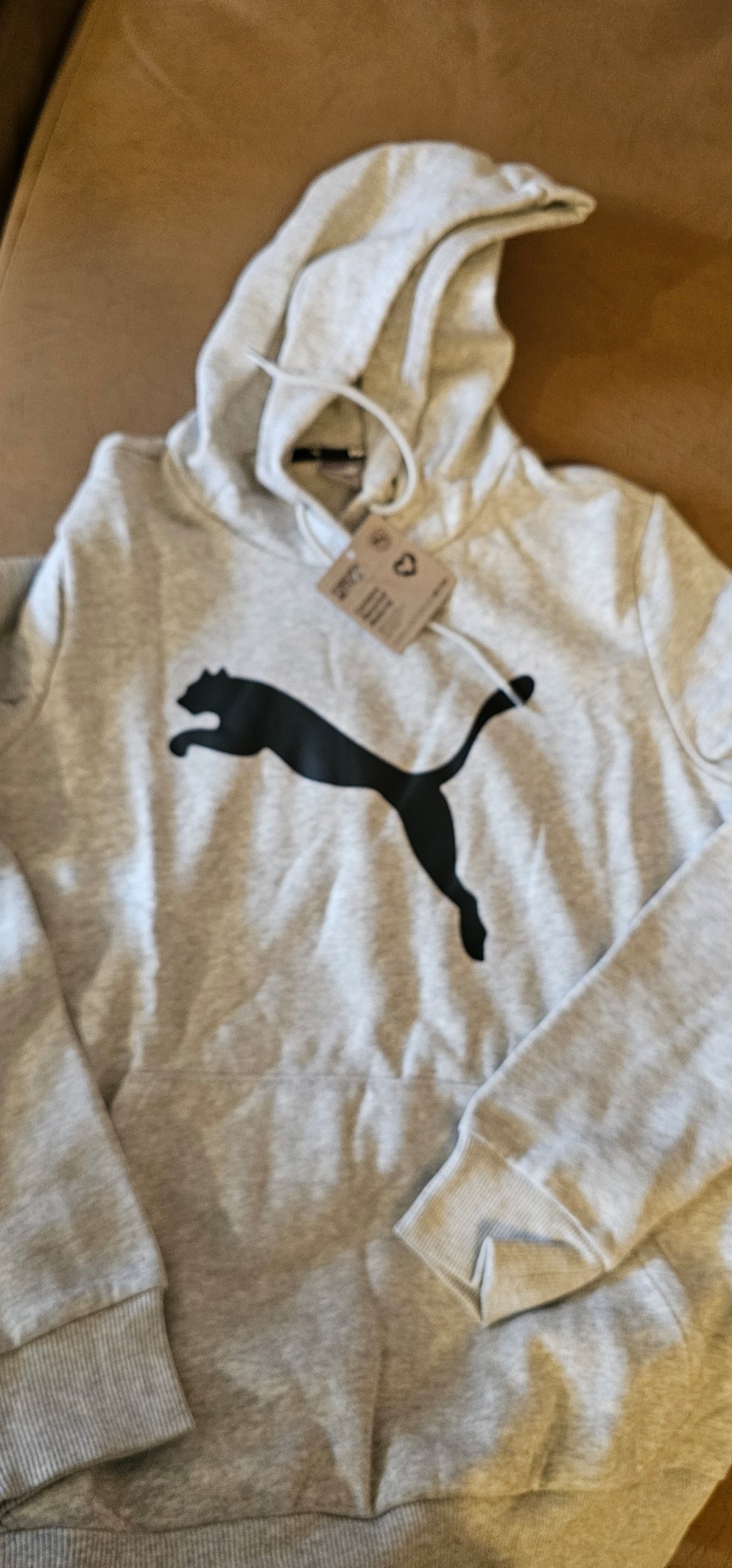 Sudadera Puma Gris con Capucha - Nueva