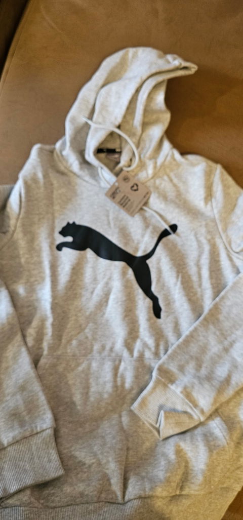 Sudadera Puma Gris con Capucha - Nueva
