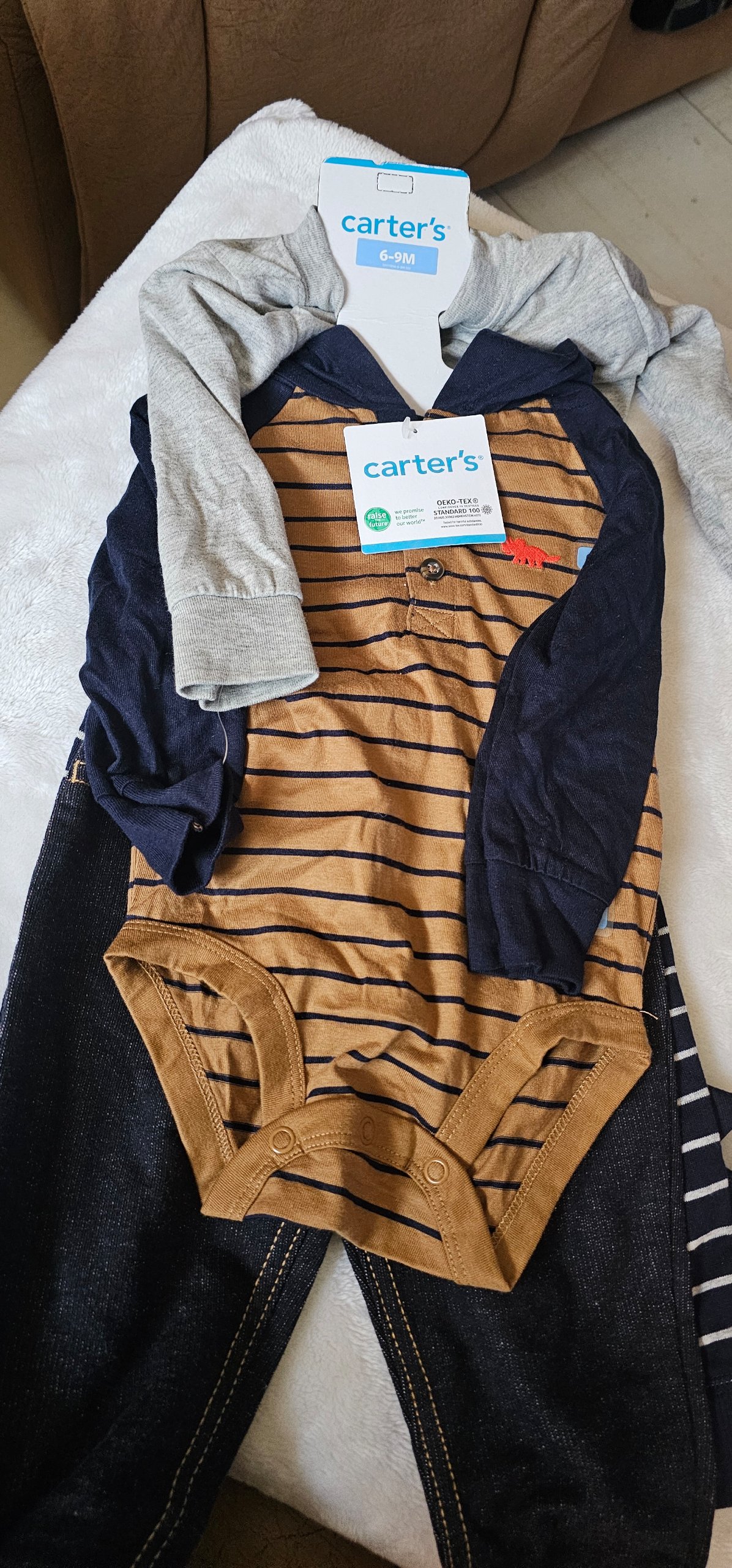 Conjunto de 4 Piezas Carter's para Bebé 6-9 Meses