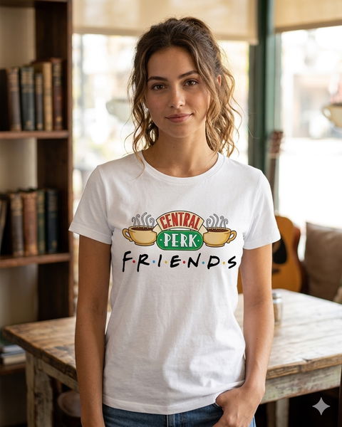 Playera básica de Friends - Central Perk - Talla S