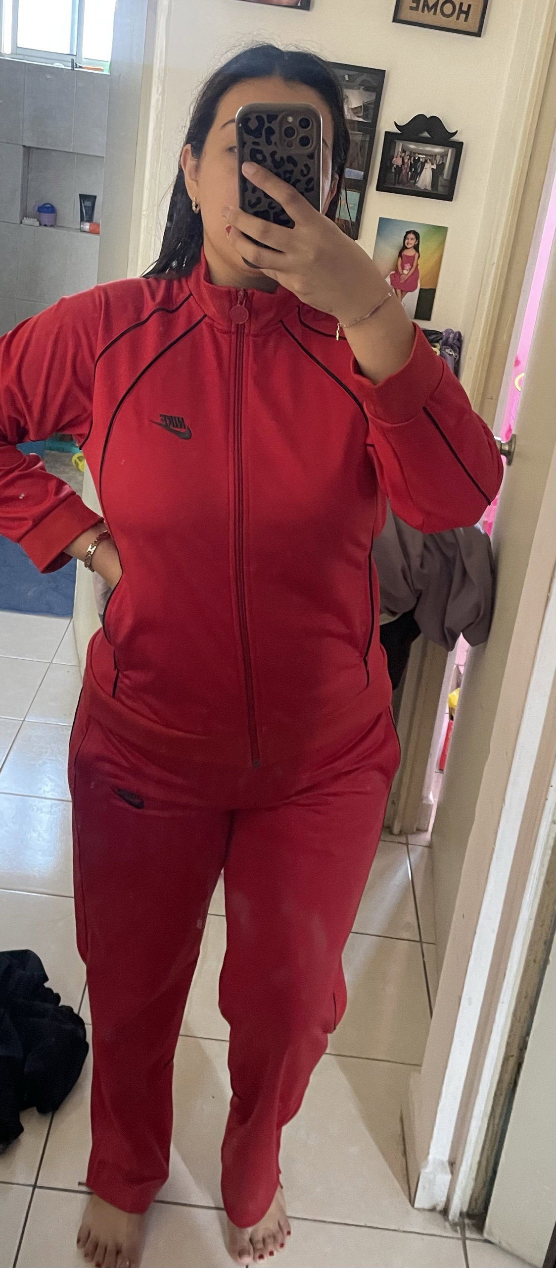 Conjunto Deportivo Nike Rojo Talla L