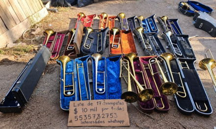 Lote de 17 trompetas en excelente estado