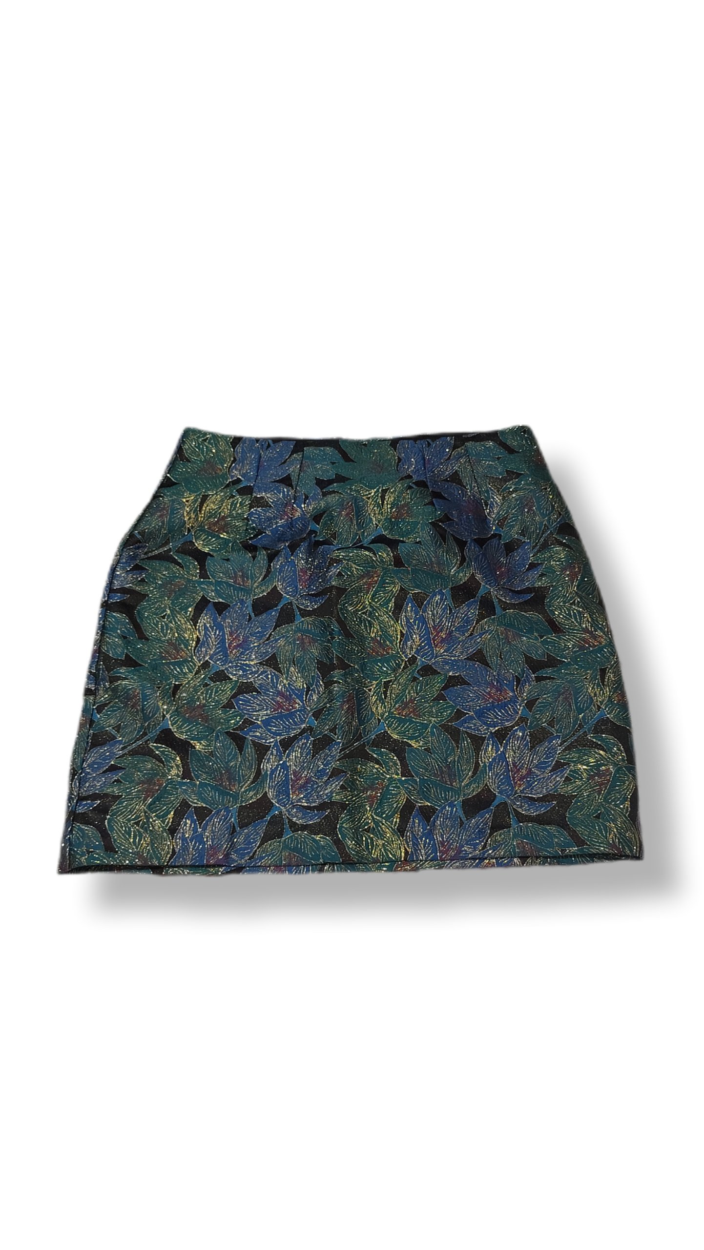 Minifalda Negra Floral Metropolis - Talla9
