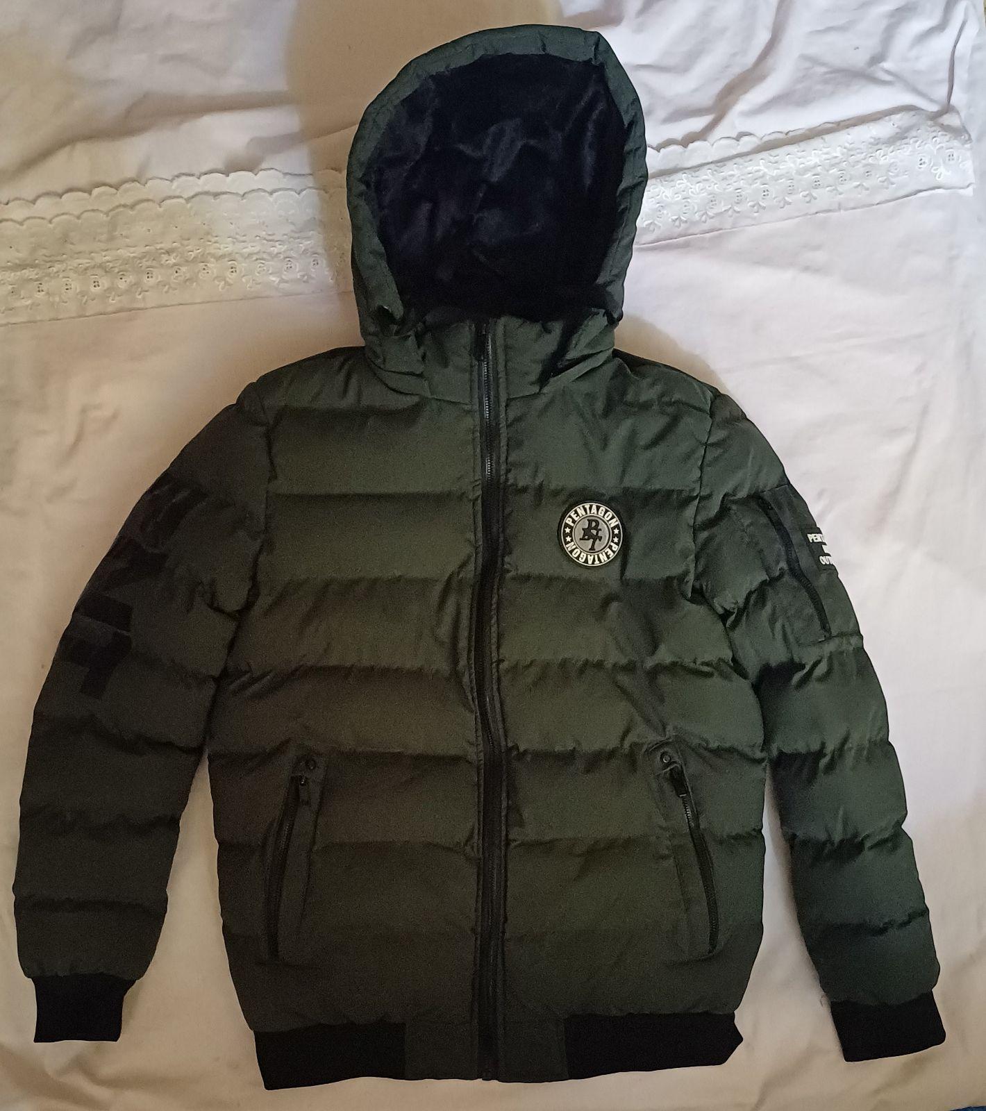 Chamarra Pentagon Men Térmica Verde Olivo con Gorro