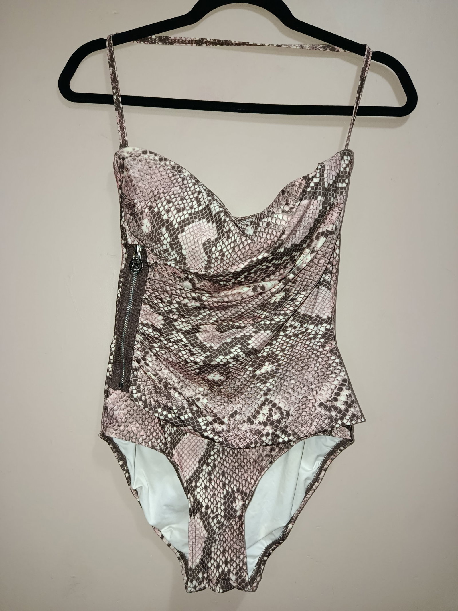 Traje de Baño de Una Pieza Michael Kors - Estampado Piel de Serpiente