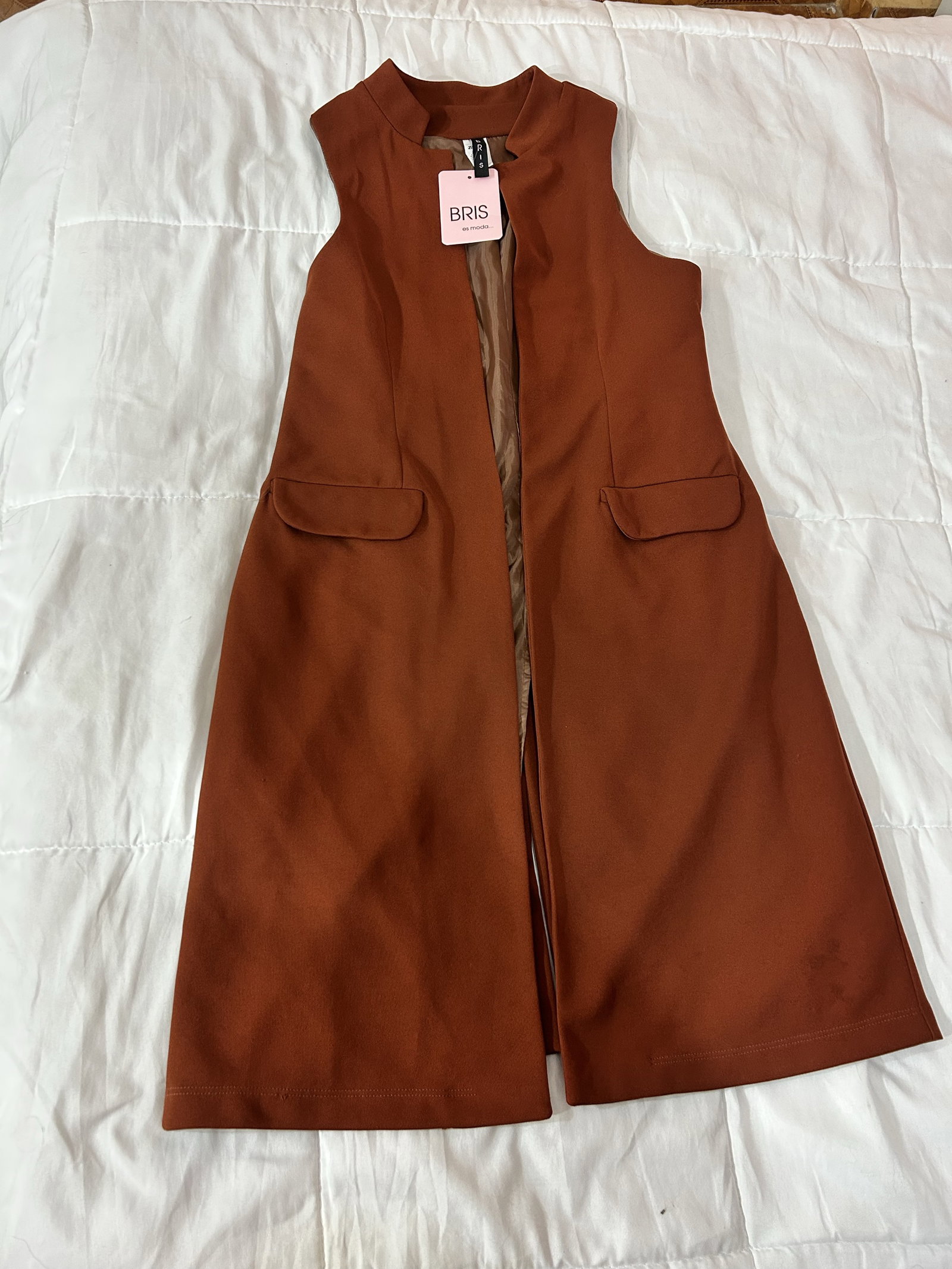Chaleco Largo Bris Nuevo Talla 32