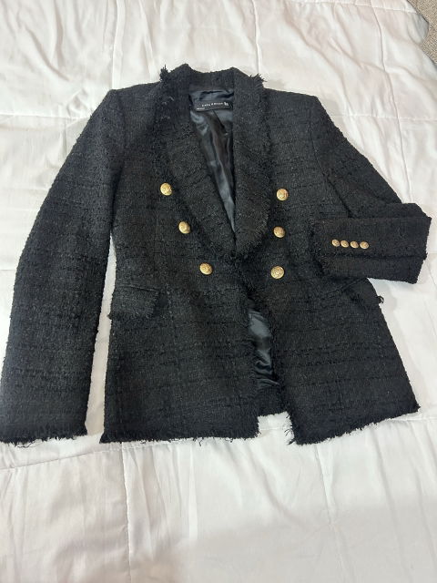 Blazer ZARA Negro Talla XS/S en Excelente Estado