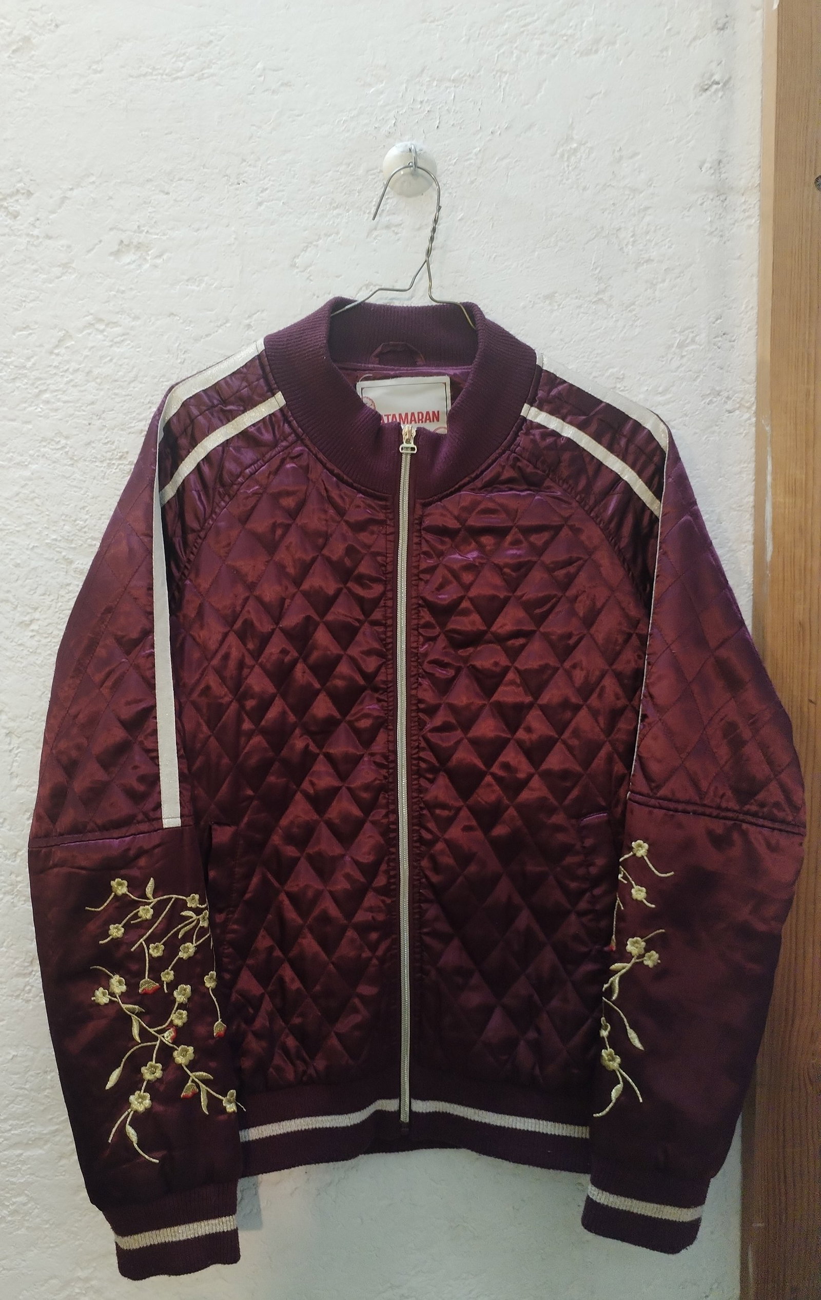 Chamarra Bomber Vino Catamarán Talla XL