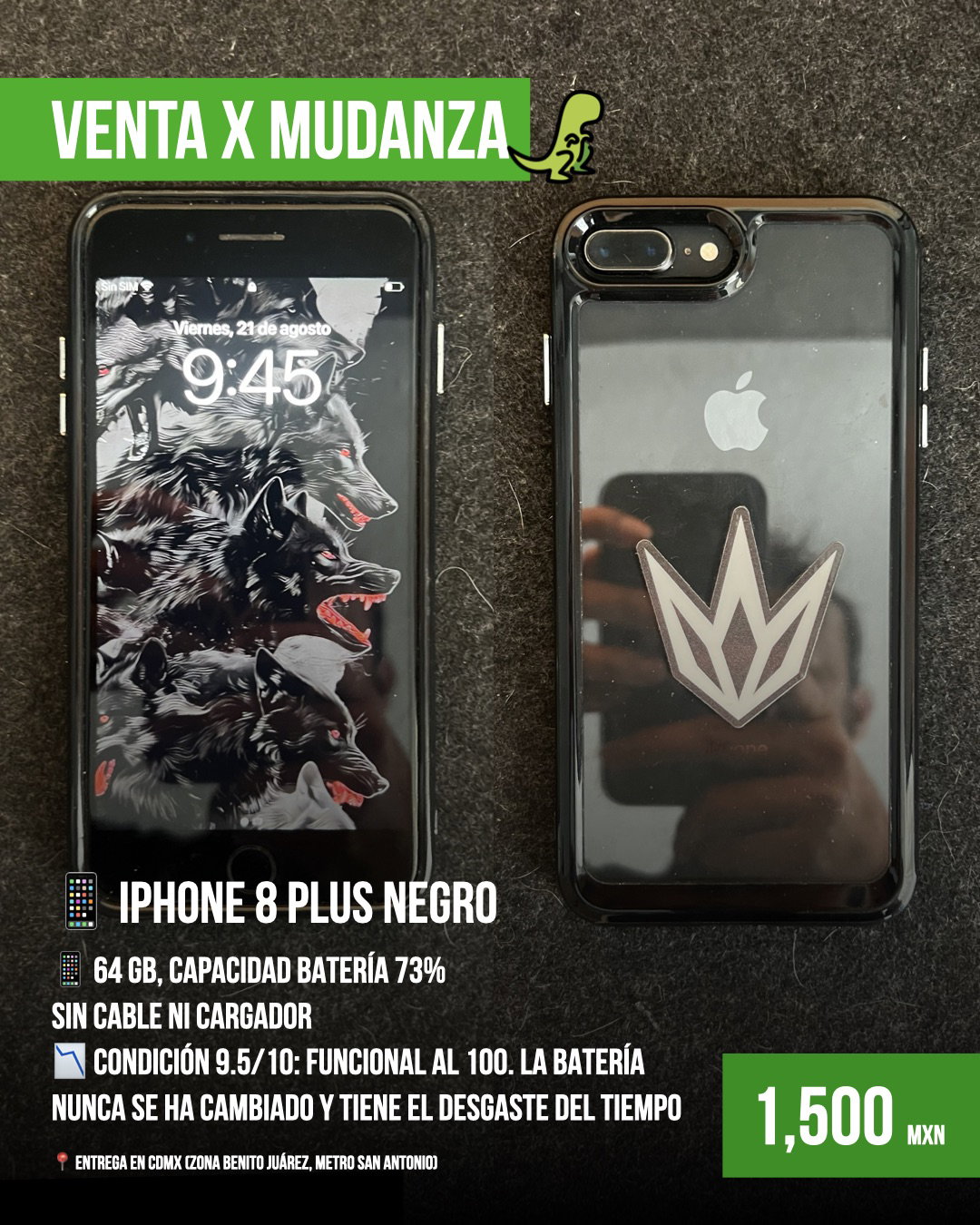 iPhone 8 Plus 64 GB Negro