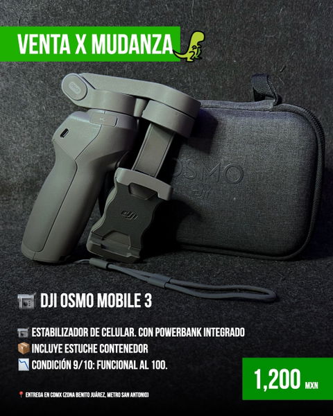 Estabilizador DJI Osmo Mobile 3 con Powerbank Integrado