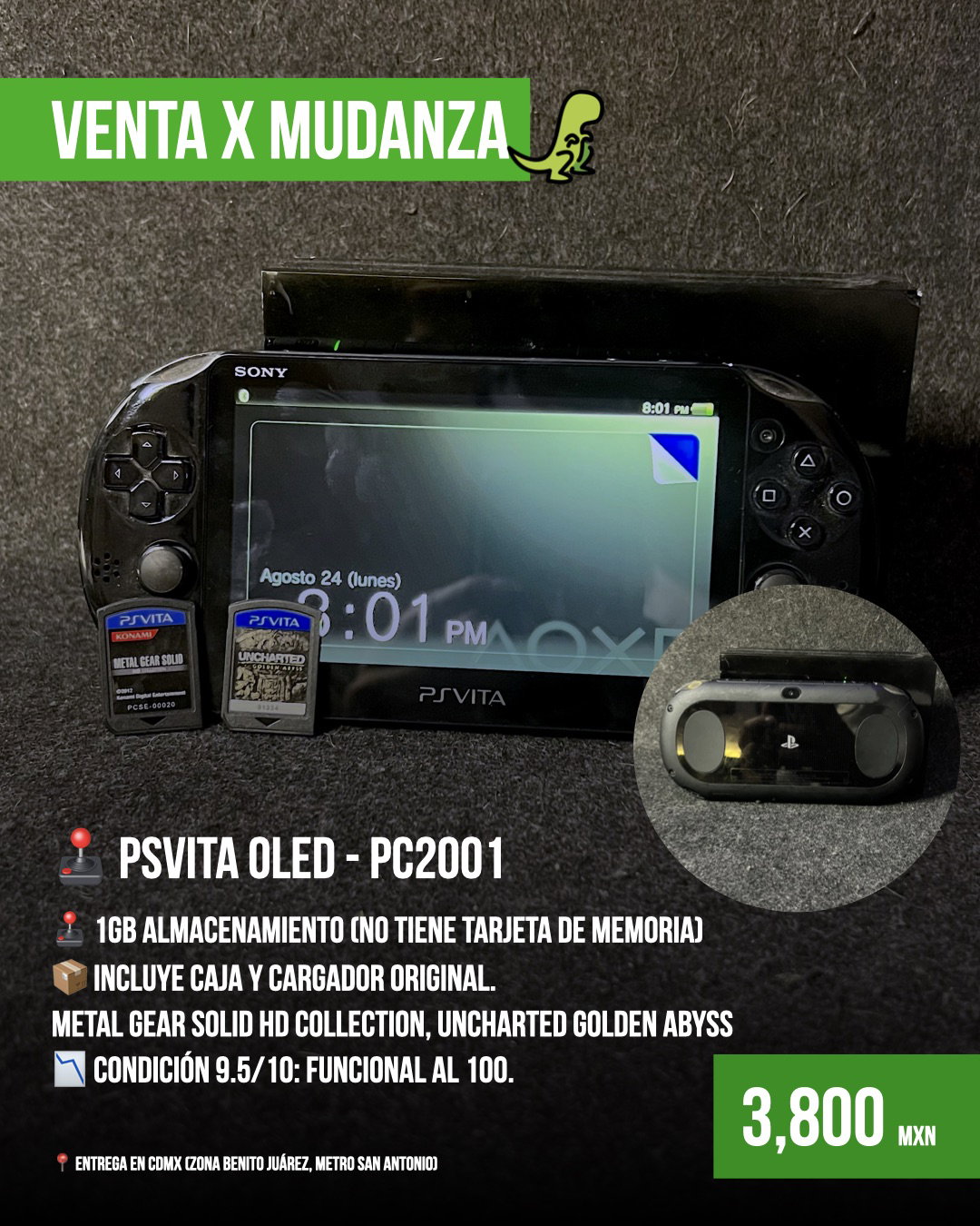 PS Vita OLED con juegos y accesorios originales